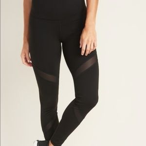 Old Navy Active Black Mesh Leggings